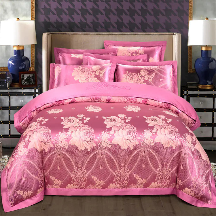 Pure Cotton Jacquard 4-Piece Bedding Set