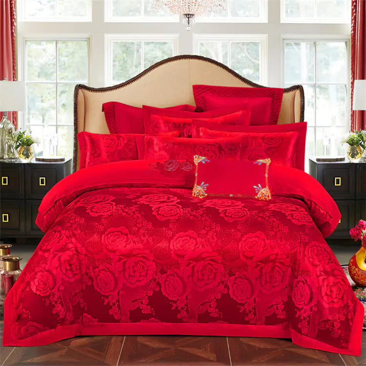 Pure Cotton Jacquard 4-Piece Bedding Set
