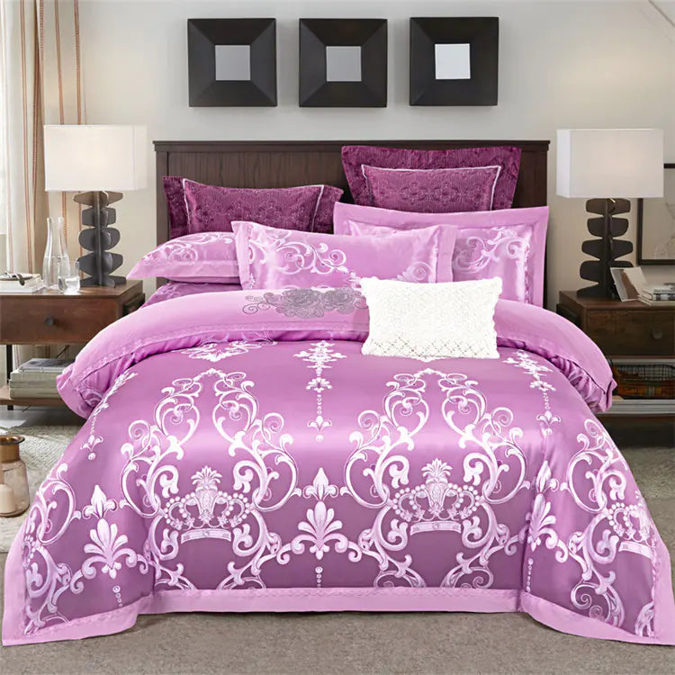Pure Cotton Jacquard 4-Piece Bedding Set