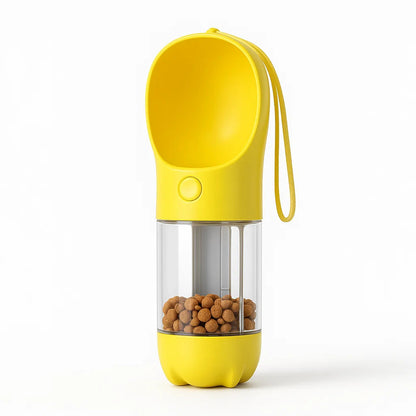 3-in-1 Portable Dog Water Bottle and Food Dispenser