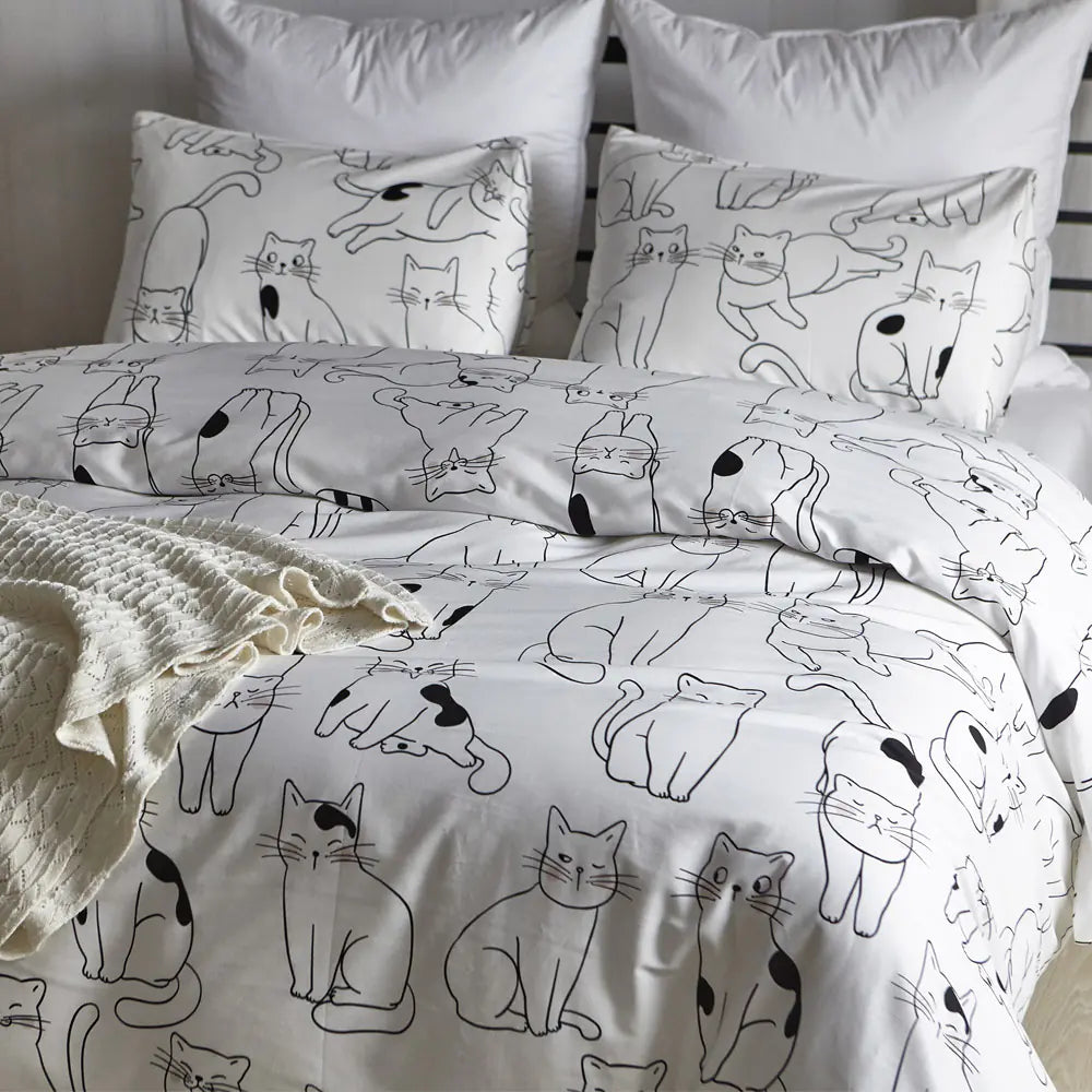 Pure Cotton Bed Linen Set - 3 and 4 Piece Options