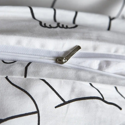 Pure Cotton Bed Linen Set - 3 and 4 Piece Options