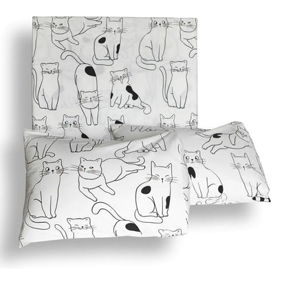 Pure Cotton Bed Linen Set - 3 and 4 Piece Options